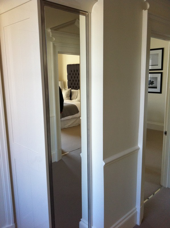 Full-length wardrobe mirror fitted in Wolverton home